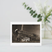 New York Central  Art Deco Train Briefkaart (Staand voorkant)