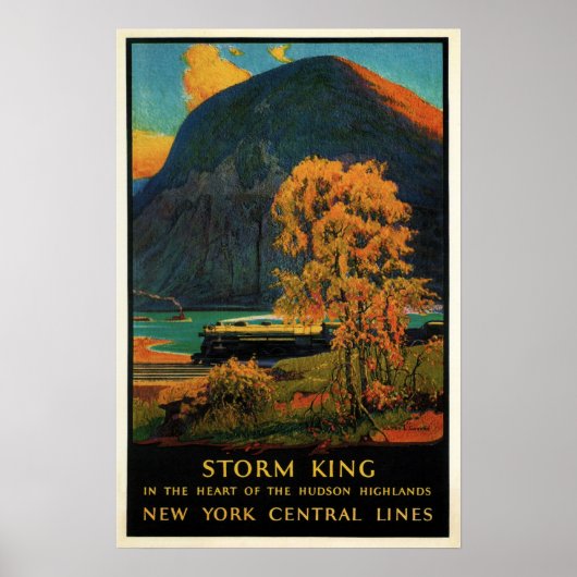 New York Central Lines Train  Rail Poster (Voorkant)