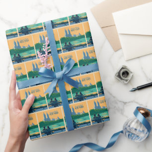 New York Central Park Bank Cadeaupapier