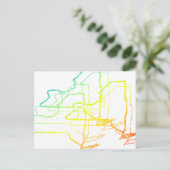 new york chill blur briefkaart (Staand voorkant)