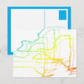 new york chill blur briefkaart (Voorkant / Achterkant)