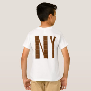 NEW YORK CHOCOLAT T-shirt blanc DOS