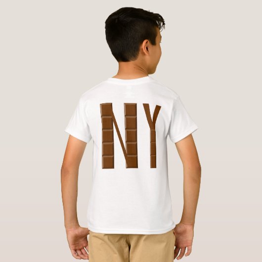 NEW YORK CHOCOLAT T-shirt blanc DOS (Dos entier)