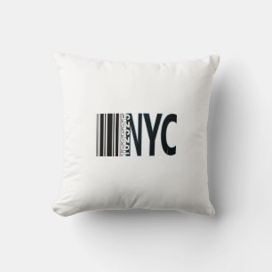 New York City 1625 Barcode Ontwerp Kussen