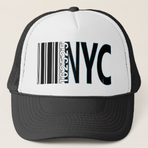 New York City 1625 Barcode Ontwerp Trucker Pet