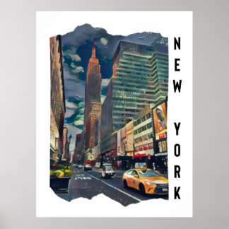 New York City Aesthethetische fotokunst Poster