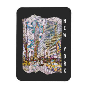 New York City Aesthetische mozaïekkunst Magneet
