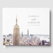 NEW YORK CITY Aquarel Skyline Trouw Welkom F Gastenboek (Voorkant)