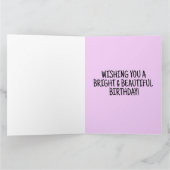 NEW YORK CITY ART ANNIVERSAIRE GRANDE CARTE DE REC (Intérieur)