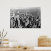  New York City Art Deco Skyscraper Poster (Keuken)
