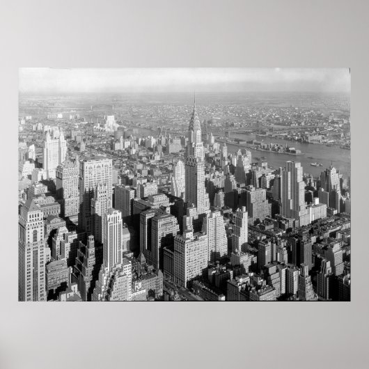  New York City Art Deco Skyscraper Poster (Voorkant)