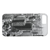 New York City Art iPhone 7 Coque (Dos (Horizontal))