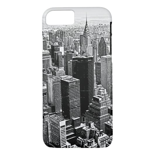 New York City Art iPhone 7 Coque (Dos)