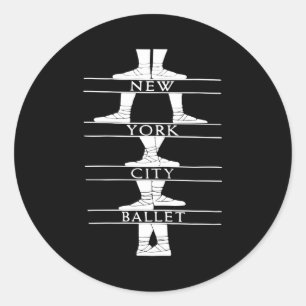 New York City Ballet Klik _1 Ronde Sticker
