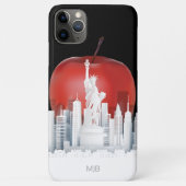 New York City Big Apple met Monogram Case-Mate iPhone Case (Achterkant)