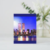 New York City bij nacht Briefkaart (Staand voorkant)