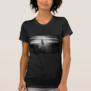 New York City Black en White Skyline T-shirt