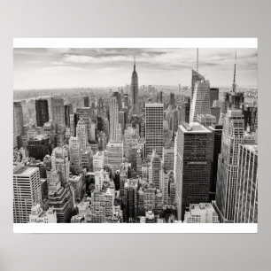 New York City Black & White Poster