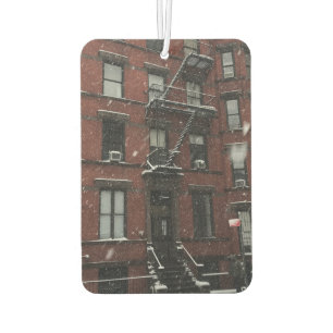 New York City Blizzard Upper West Side Snow NYC Luchtverfrisser