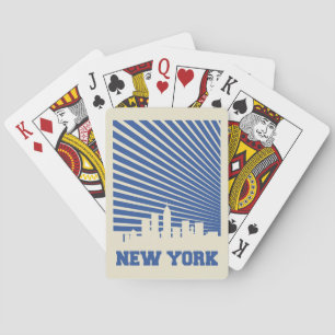 New York City Blue Speelkaarten