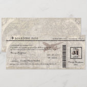 New York City Boarding Pass Aankondiging (Voorkant / Achterkant)