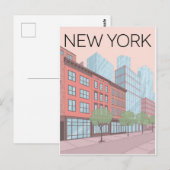 New York City Briefkaart (Voorkant / Achterkant)