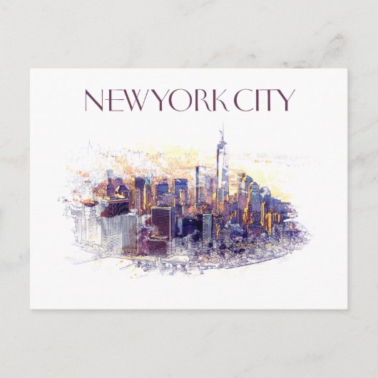 New York City Briefkaart (Voorkant)