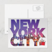 New York City Briefkaart (Voorkant / Achterkant)
