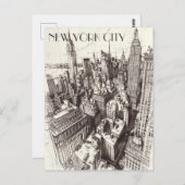 New York City Briefkaart (Voorkant / Achterkant)