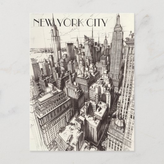 New York City Briefkaart (Voorkant)