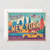 New York City Briefkaart (Voorkant / Achterkant)