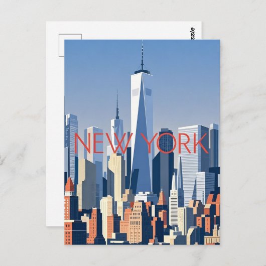 New York City Briefkaart (Voorkant / Achterkant)