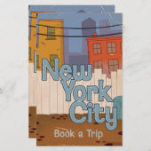 New York City Briefpapier (Voorkant / Achterkant)