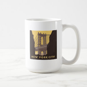 New York City   Brooklyn Bridge Koffiemok