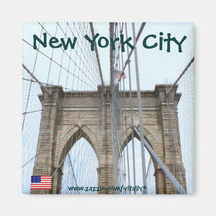 New York City Brooklyn bridge magnet-ontwerp Magneet