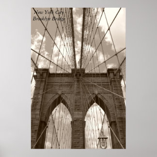 New York City Brooklyn Bridge Poster