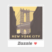 New York City | Brooklyn Bridge Sticker (Vel)