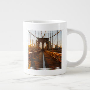 New York City Brooklyn Bridge Sunrise Extra Grote Beker