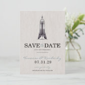 New York City Bruiden redden de datum Save The Date (Staand voorkant)