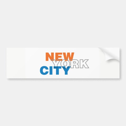 New York City Bumpersticker (Voorkant)