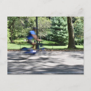 New York City Central Park Cyclist Photography NYC Briefkaart