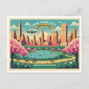 New York City, Central Park Lente Briefkaart