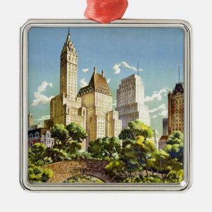 New York City Central Park Metalen Ornament