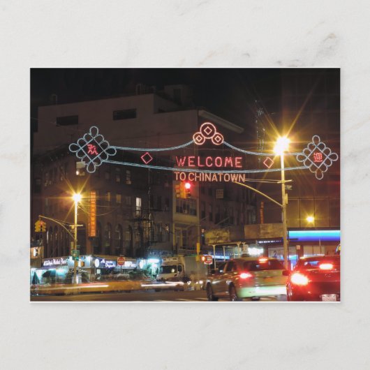 New York City Chinatown Briefkaart (Voorkant)