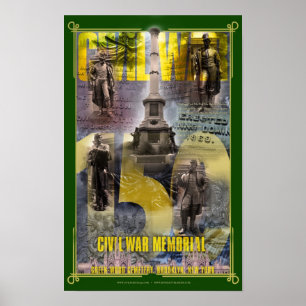New York CIty Civil War Memorial Poster