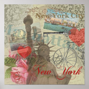  New York City Collage Poster