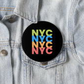 New York City Colorful Button (In situ)