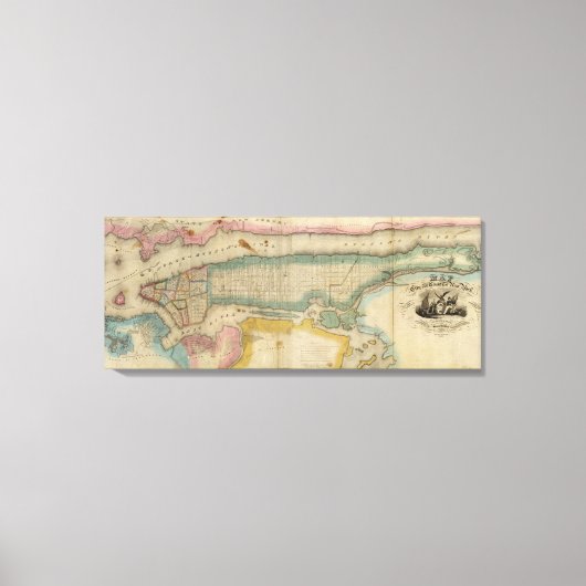 New York City & County Canvas Afdruk (Voorkant)