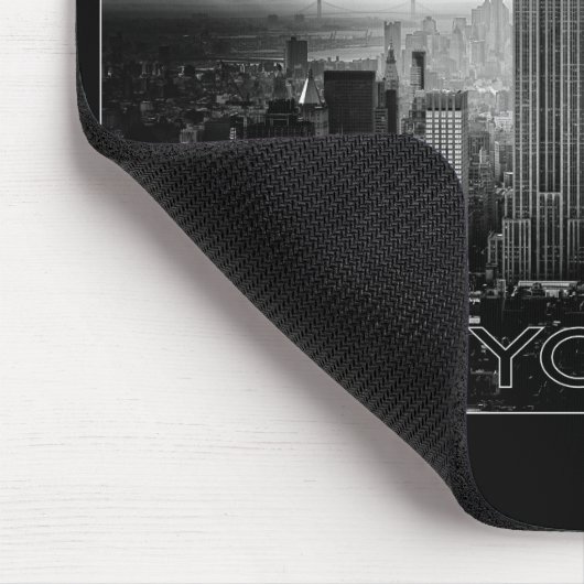 NEW YORK CITY custom monogram mousepad Muismat (Hoek)