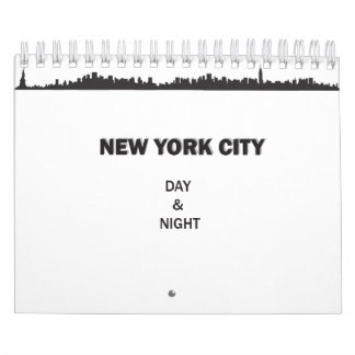 New York City dag en nacht kalender